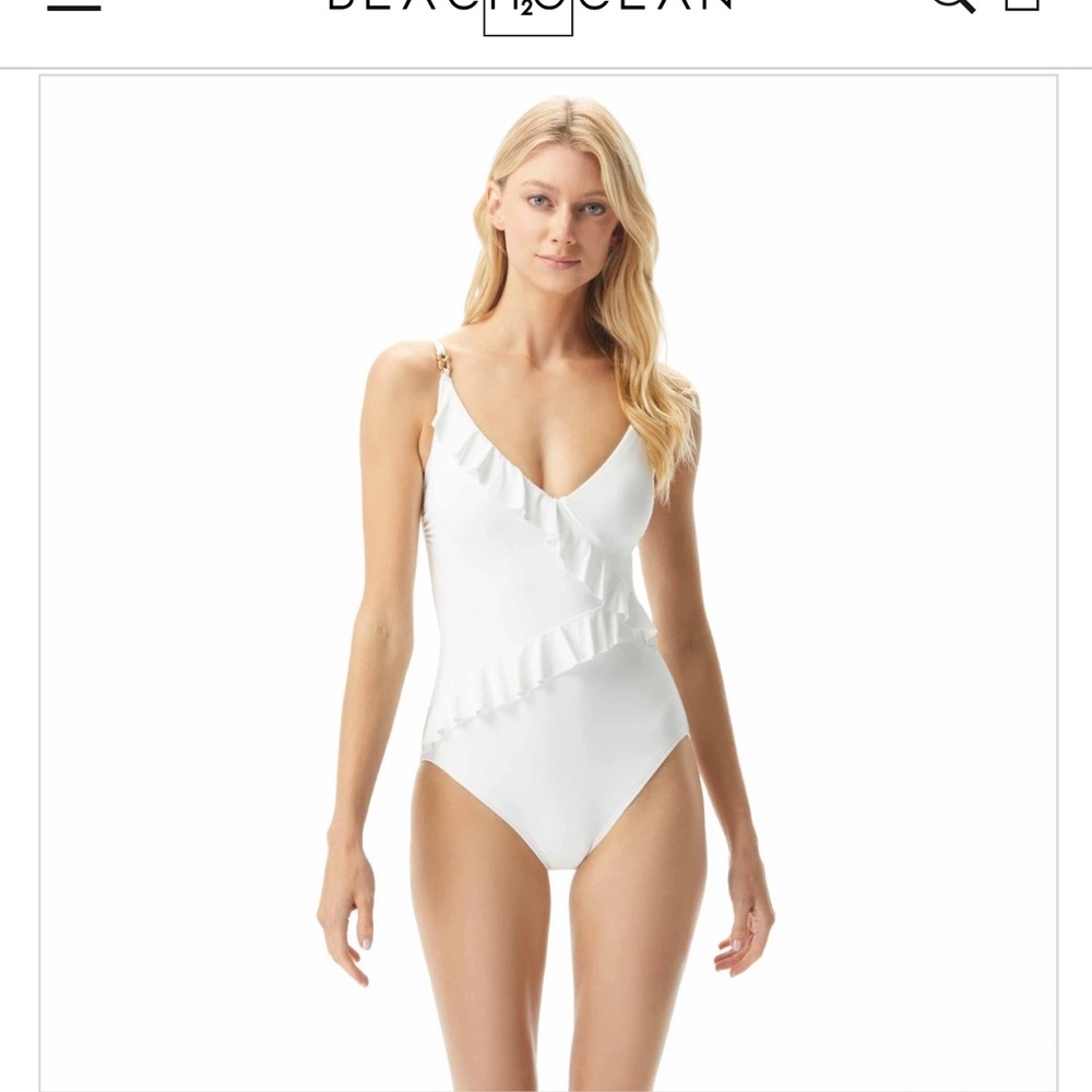 Michael Kors BNWT’s white one piece swimsuit.